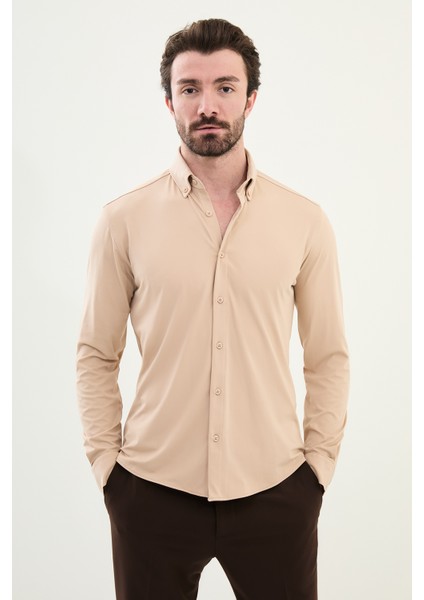 Gömlek Üstten Düğmeli