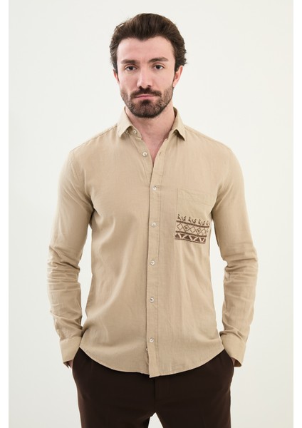 Gömlek Gizli Düğmeli