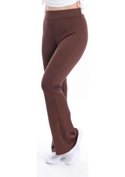 Koyu Kahverengi Fitilli Ispanyol Paça Tayt fiyatları