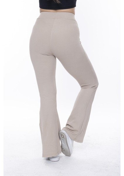 Krem Fitilli Ispanyol Paça Tayt fırsatları