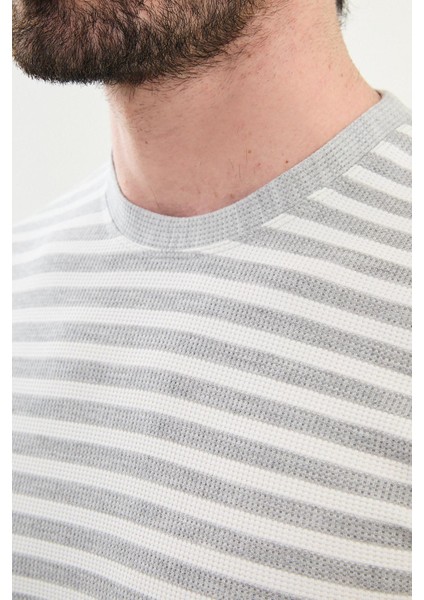 Penye Çizgili Bisiklet Yaka fiyatları