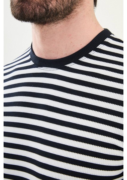 Penye Çizgili Bisiklet Yaka fiyatları