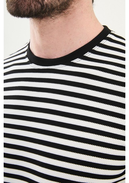 Penye Çizgili Bisiklet Yaka fiyatları