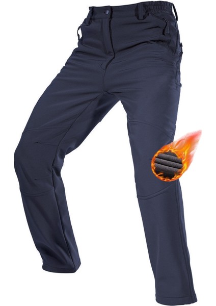 Co. Erkek Çift Katmanlı Ultra Kalın Kışlık Kayak Motorcu Outdoor Softshell Pantolon