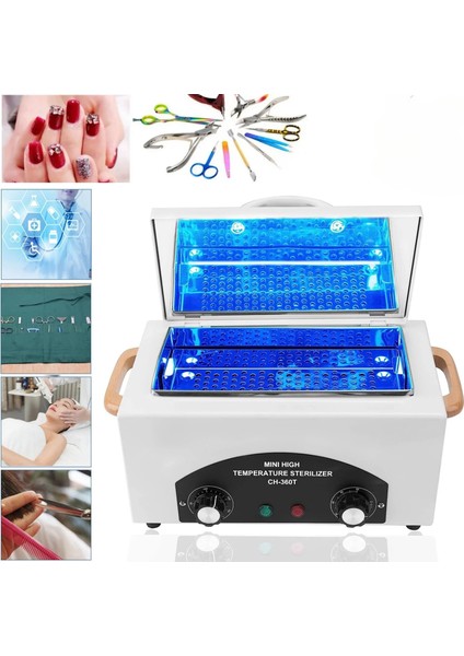 Kozmetik Aletleri Sterilizatör Taşınabilir Yüksek Sıcaklık Sanitizing Box CH-360T