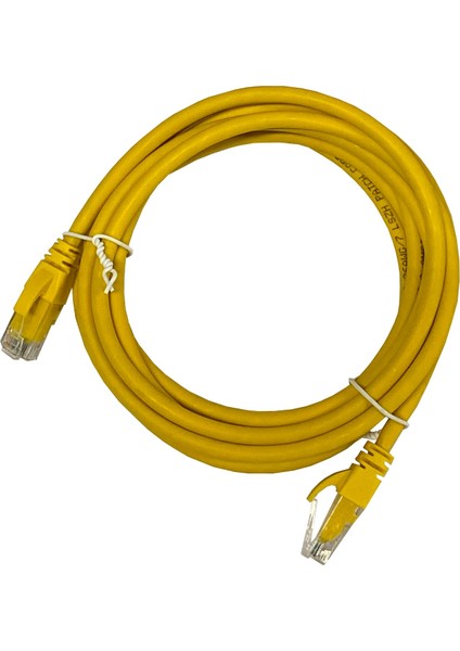 AC-602-030 3 mt Utp Cat6 Patch Kablo Sarı Cu, Lszh Awg 26/7