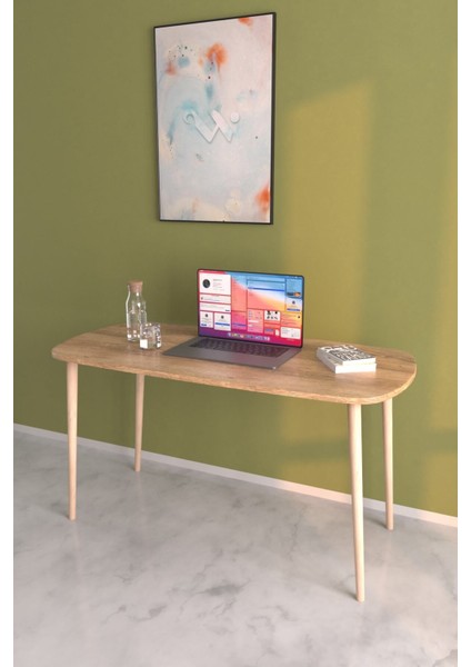 120X60 cm Ahşap Çalışma Masası Canadian Model Ofis Ders Masası