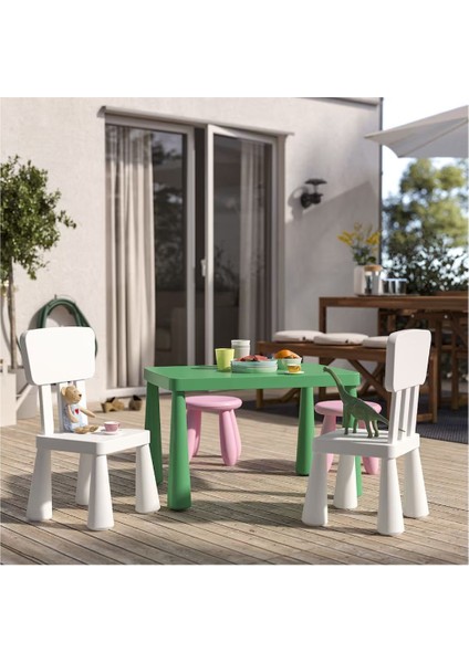 Mammut Çocuk Masası Yeşil Dikdörtgen 77X55 cm fırsatları