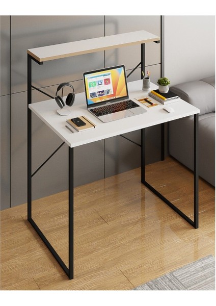 Raflı Çalışma Masası 60X90 Ofis Masası Ders Masası Çok Amaçlı Çalışma Masası