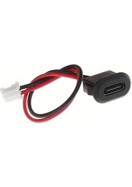 Type C Panel Montaj Dişi Soket 2 Pin 10CM Kablolu Uzatma Konnektör Araba Kamera Oyuncak Telefon Şarj Mp3 Tablet modelleri