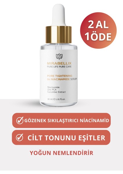 Gözenek Sıkılaştırıcı %5 Niasinamid Serum