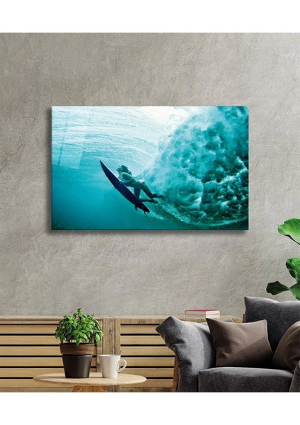 Deniz Sörfü Cam Tablo Sea Surfing