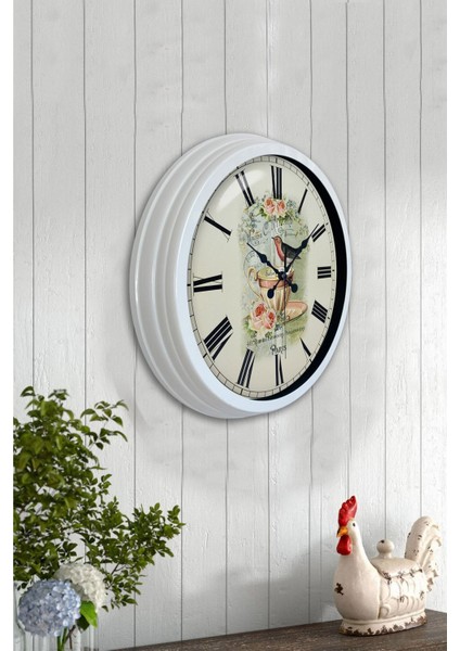 40 cm renkli metal mutfak duvar saati, şık ve dayanıklı geometrik tasarım fiyatları