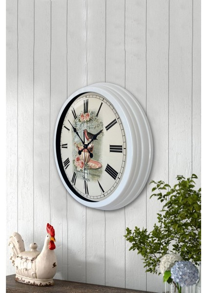 40 cm renkli metal mutfak duvar saati, şık ve dayanıklı geometrik tasarım modelleri