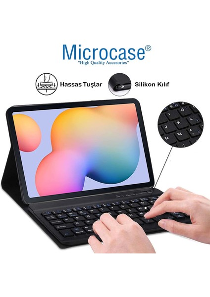 Xiaomi Mi Pad 7 Tablet Uyumlu Bluetooth Klavyeli Standlı Kılıf - Bkk4