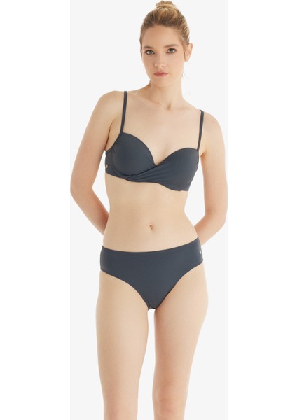 Kadın Push-Up Bikini Üstü 10727 - Antrasit