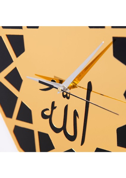 Şeffaf akrilik duvar saati, 35x35, turuncu, geometrik stil, salon, mutfak ve ofis için modelleri