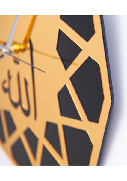 Şeffaf akrilik duvar saati, 35x35, turuncu, geometrik stil, salon, mutfak ve ofis için fırsatları