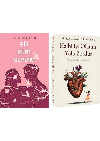 Bir Kürt Sevdim +Kalbi Iyi Olanın Yolu Zordur 2 Kitap Set