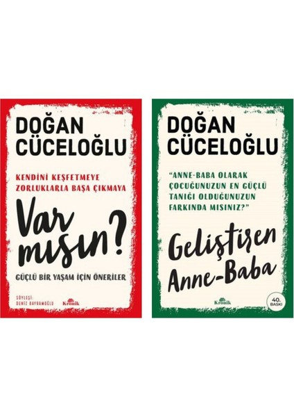 Doğan Cüceloğlu Var Mısın Güçlü Bir Yaşam Için Öneriler - Geliştiren Anne Baba 2 Kitap Set