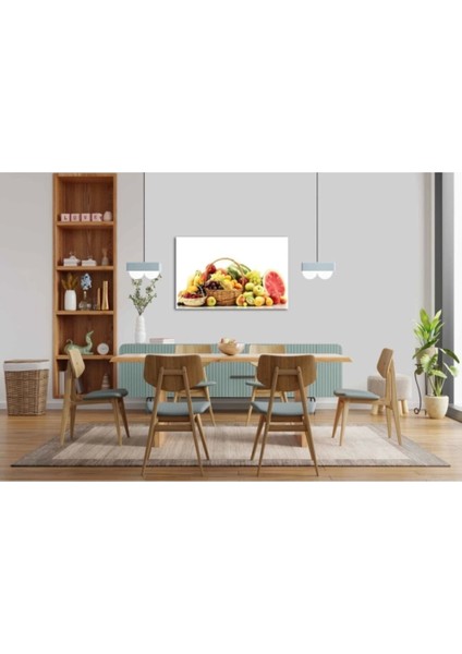 Meyveler Cam Tablo 4mm Dayanıklı Temperli Cam
