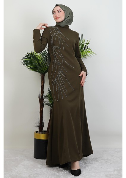 Hiranur Tesettür Elbise Lacivert