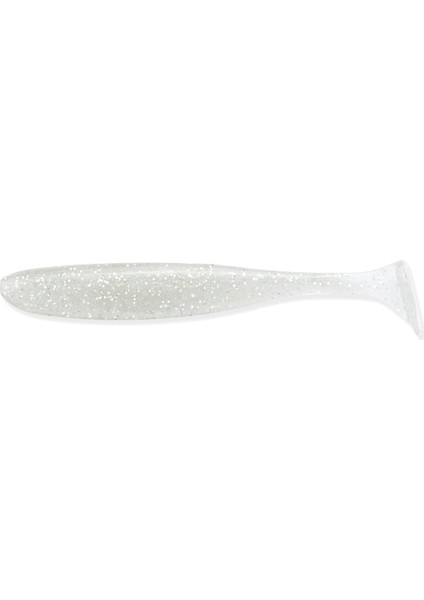 Easy Shiner 11.4cm (4.5") #370 Clear Silver Glow Kokulu Silikon Balık
