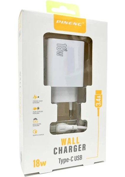 PN-506 3.4 Type-C Şarj Aleti Seti