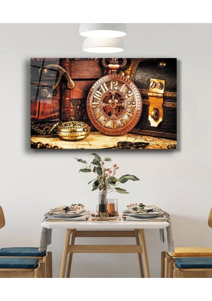 Saat Anahtar Clock Key Cam Tablo