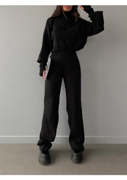 Balıkçı Yaka Parmak Geçirmeli Alt Üst Triko Takım fırsatları