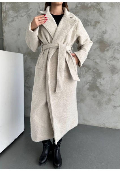 Yün Saçaklı Kaşe Kumaş Pinterest Kuşaklı Kaban