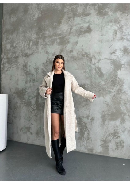 Yün Saçaklı Kaşe Kumaş Pinterest Kuşaklı Kaban
