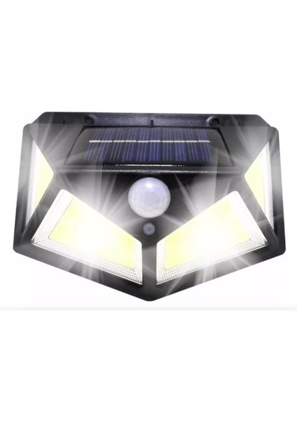 Solar Hareket Sensörlü Duvar Lambası 100 LED