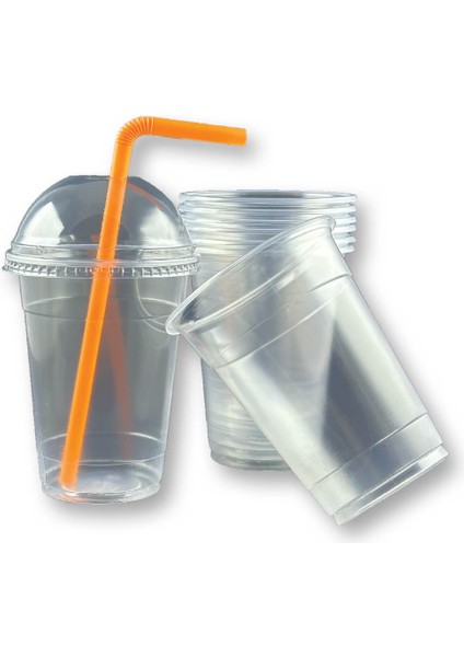 400 cc Pp Plastik Milkshake Limonata Bardağı Kapaklı fiyatları
