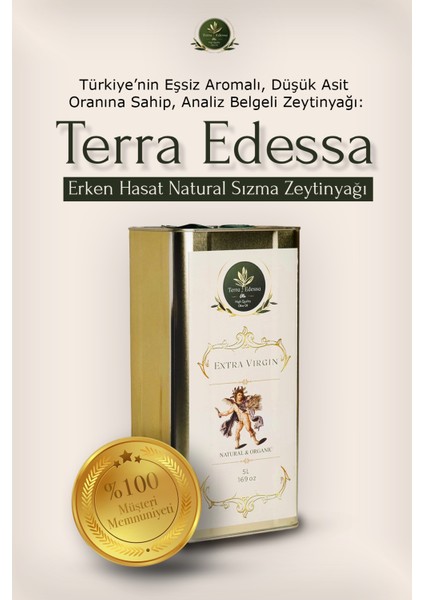 Erken Hasat Natürel Sızma Zeytinyağı - 5 Litre - Mezopotamya'nın Bereketli Lezzeti