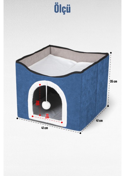 Sevimli Katlanır Taşınabilir Çok Fonksiyonlu Kapalı Kedi Evi Yatağı Füme modelleri