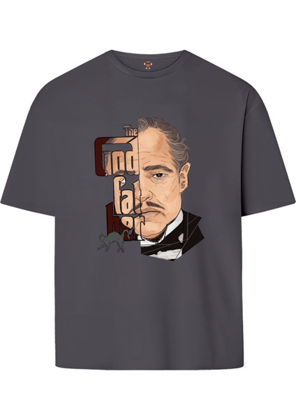The God Father Çift Iplik Dokumalı Pamuk Premium T-Shirt