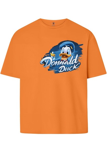 Donnalduncle Çift Iplik Dokumalı Rahat Kalıp PAMUK T-Shirt