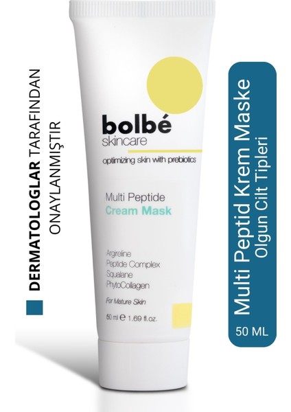Dolgunlaştırıcı, Onarıcı ve Elastikiyet Arttırıcı Multi Peptit Kompleksli Krem Maske - 50 ml