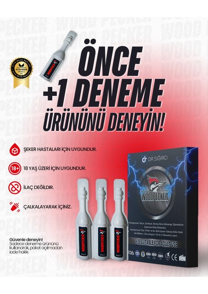 Dr Sığırcı -3'lü Erkek Performans ve Güç Arttırıcı Gıda Takviyesi - 48 Saat Etkili Formül -