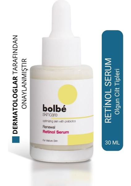 Elastikiyet Arttırıcı ve Yenileyici Retinol (A Vitamini) Gece Serumu - 30 ml