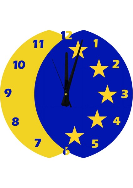 Renkli 30x30cm Modern Akrilik Dekoratif Duvar Saati fiyatları