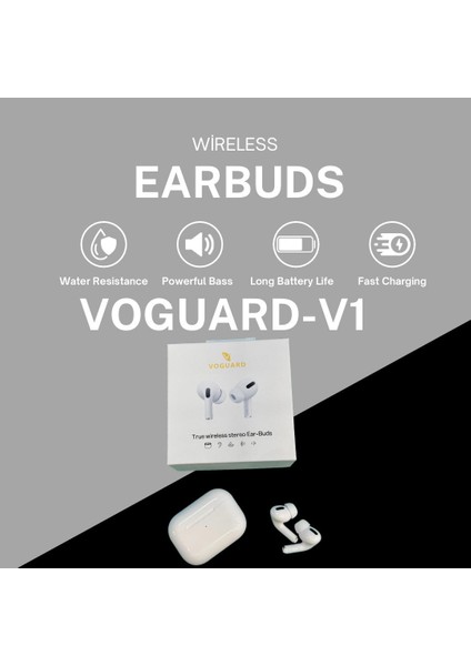 -V1 Silikonlu Bluetooth Kulaklık