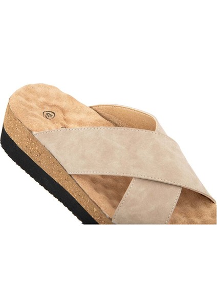 Fast Anatomik Taban Kadın Terlik Krem modelleri