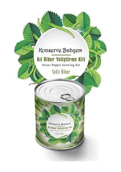 Aots® Konserve Bahçem Evde Konservede Tatlı Sivri Biber Yetiştirme Kiti