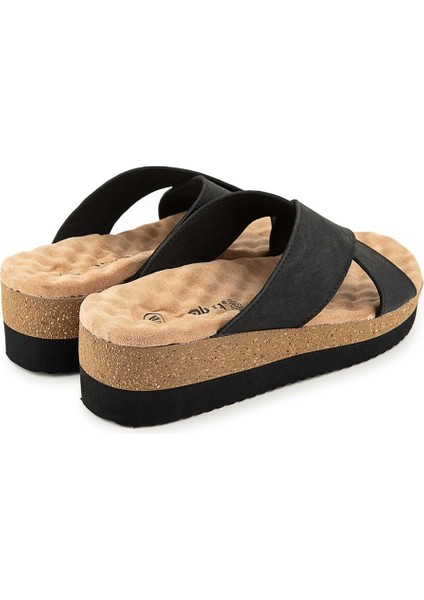 Fast Anatomik Taban Kadın Terlik Nubuk Siyah fırsatları