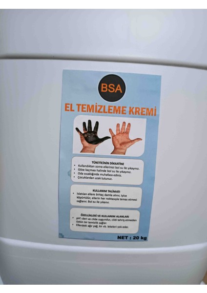 Sanayi Tipi Granürlü Kumlu Talaşlı El Yıkama Sabunu 20 kg fiyatları