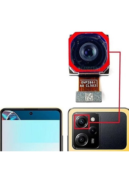 Xiaomi Pocophone X5 Uyumlu Arka Kamera + Tamir Seti