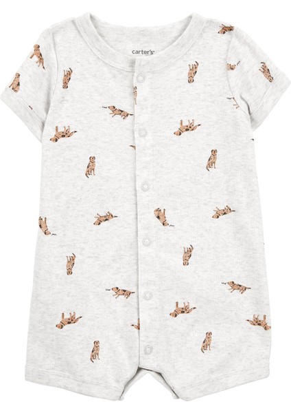 Erkek Bebek Kısa Tulum