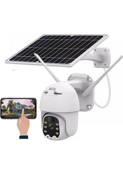 X47AI 2 Kameralı 4g Sim Kartlı Solar Güneş Panelli Ptz Kamera